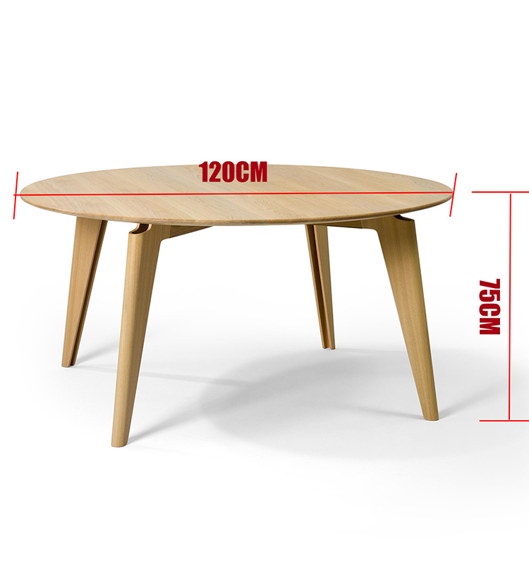2019 Modern New Wooden Round Dining Sets Restaurant Table