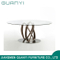 2019 Modern Glass Wooden Furniture Cafe Table