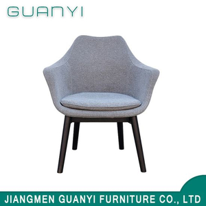 Modern Design Wood Legs Fabric Leisure Dining Room Chair