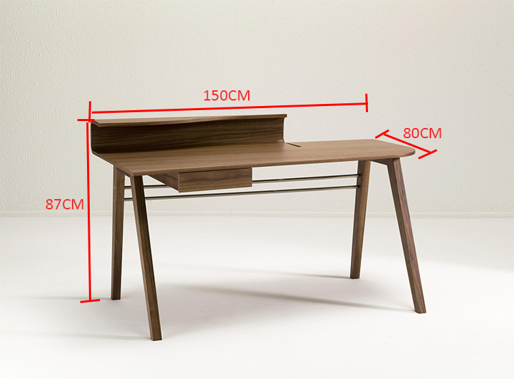 Morden Design Solid Ash Wooden Furniture Home Computer Desk