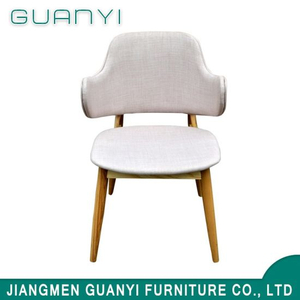 Fabric Chair Durable Dining Chair with Wood Leg