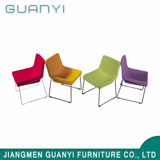 Wholesale Modern Colorful Fabric Metal Steel Leg Dining Room Chair