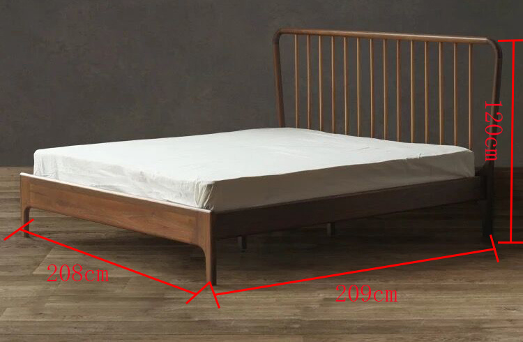 Modern Wooden Hotel Bedroom Furniture King Size Double Bed