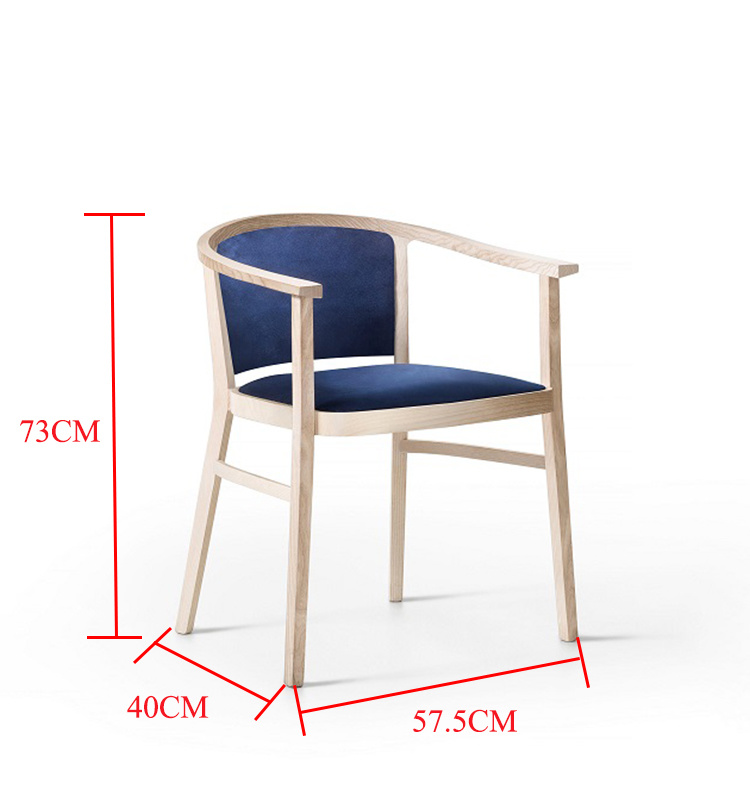 Wood Upholstered Seat Dining Chair 