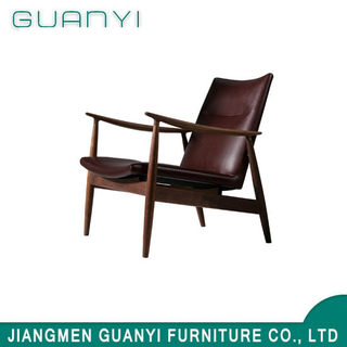 Hot Sale Wooden Furniture Classical PU Seat Armchair