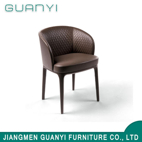 Medieval Style PU Leather Home Armchair Restaurant Chair