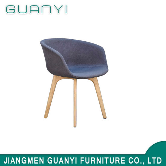 Injection Foam Cushion Back Wooden Leg Dining Chair