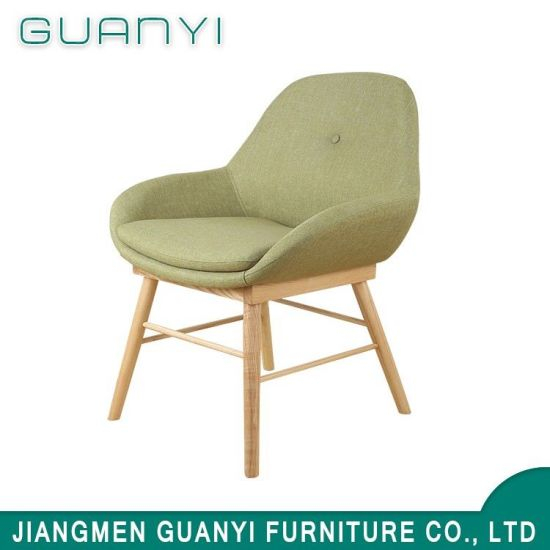 Wooden Legs Fabric Seat Dining Chair for Restaurant