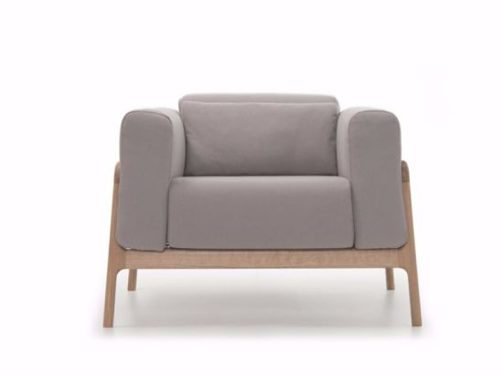 Customize Fabric Wooden Leg One Seat Sofa