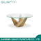 2019 Glass Round Wooden Dining Sets Restaurant Table