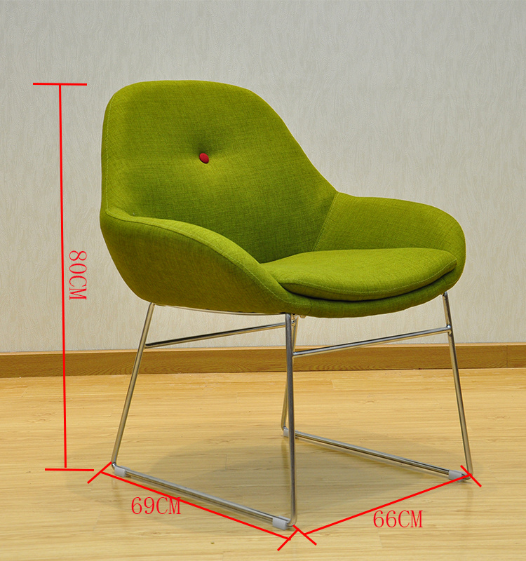 Stainless Steel Legs PU Leather Dining Chair Living Room Furniture