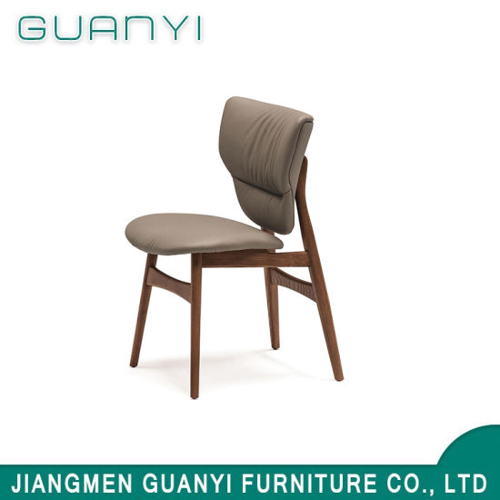 2019 Modern Soft Wooden PU Hotel Dining Room Chair