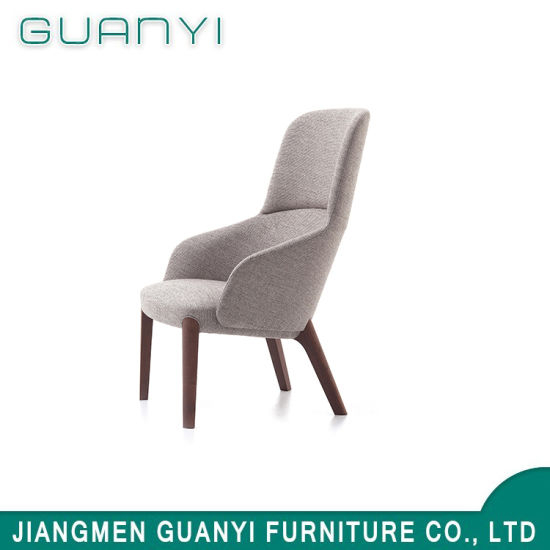 Modern Exquisite High Back Injection Foam Living Room Hotel Armchair