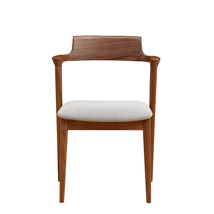 Fabric Solid Wood Dining Chair