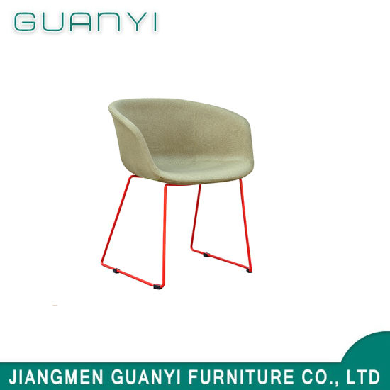 Metal Legs Injection Foam Cover Dining Chair