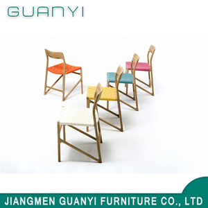2018 Strap Seat Hotel Furniture Solid Wood Dining Chair
