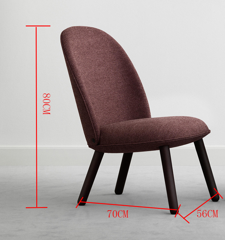 Wooden Living Room Hotel Furniture Leisure Chair Armchair