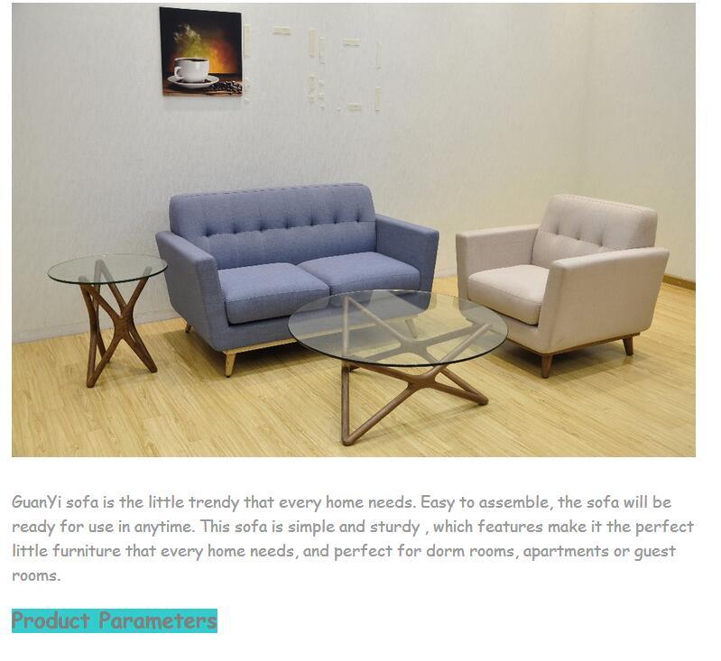 Blue Fabric 3 Seater Couch Sofa Furniture