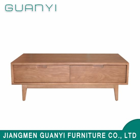 China Supplier Brown and American Wood Elegant Wooden TV Stands
