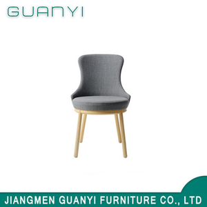 Wooden Leg Foam fabric Dining Chair
