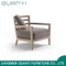 2018 Solid Wood Frame with Cushion Fabric Foam Seat Armchair