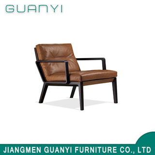 2019 Wooden PU Leather Comfortable Hotel Armchair