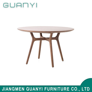 Modern Round Solid Wood Restaurant Office Furniture Dining Table for Sale