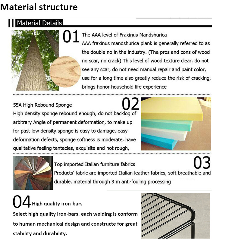 2019 Fashion Polyester high Cushion Sofa