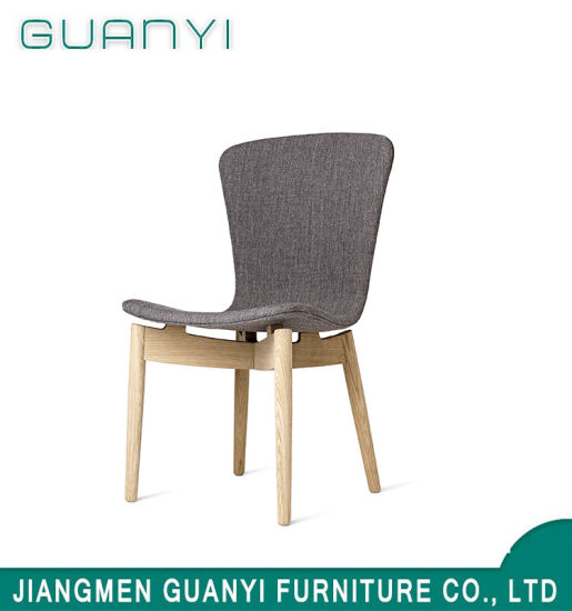 2019 New Natural Solid Ash Wooden Leg Chair