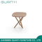 Wooden Round Surface Simple Coffee Table