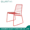 Factory Wholesale Simply Leisure Red Color Metal Dining Room Outdoor Chair