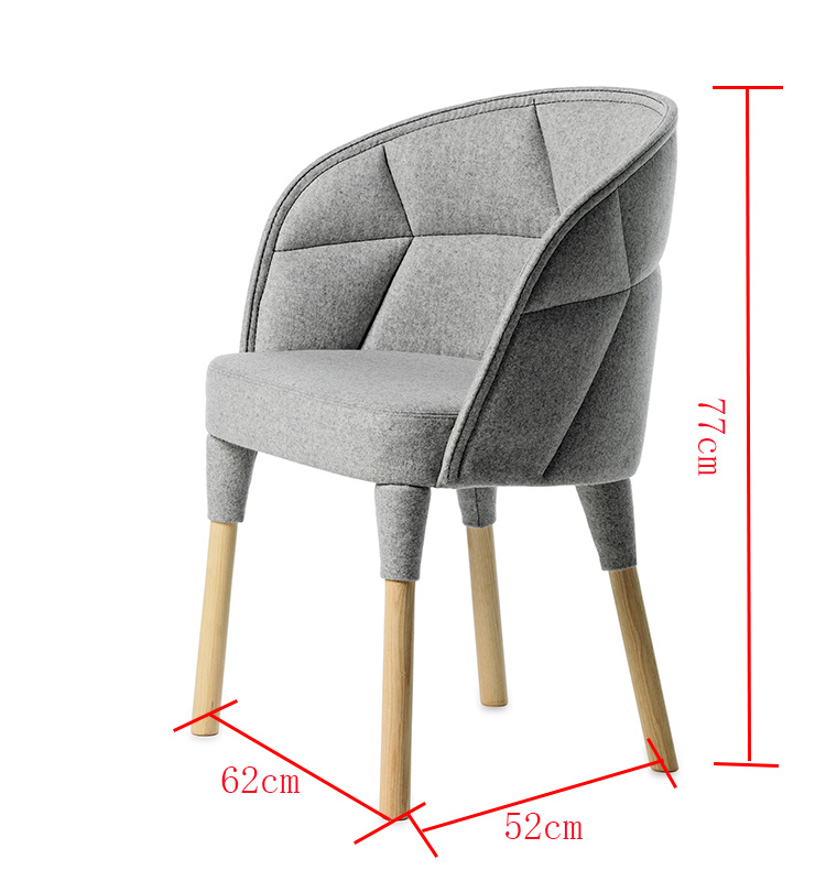 2019 Modern Wooden Furniture Leisure Hotel Armchair