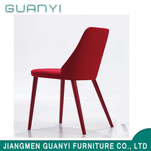 2019 Red Modern Wooden High Back Restaurant Chair