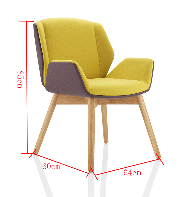 2019 Wooden Simply Hotel Furniture Leisure Armchair