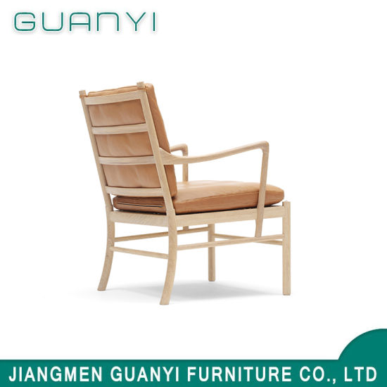 2018 Solid Ash Wood Frame with Fabric Seat Armchair