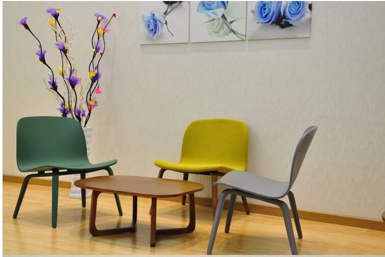 Bedroom Furniture Yellow PU Lounge Armrest Cover Chair