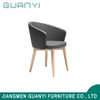 Modern Black PU Seat Ash Wooden Leg Hotel Furniture Chair