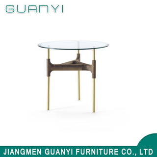 2019 Latest Modern Glass Top Round Coffee Table