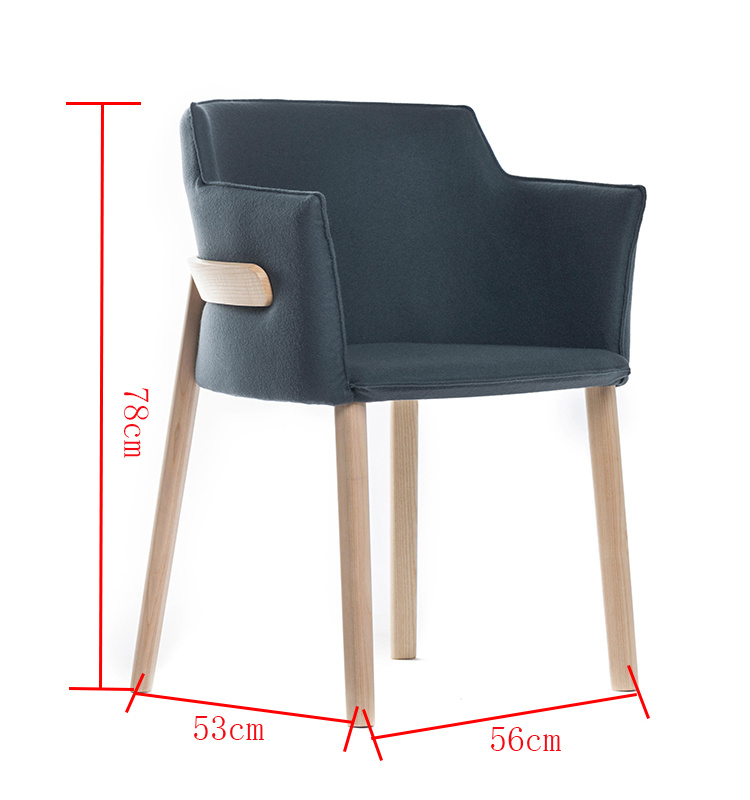 2018 Leisure Wooden Leg Fabric Foam Living Room Outdoor Armchair