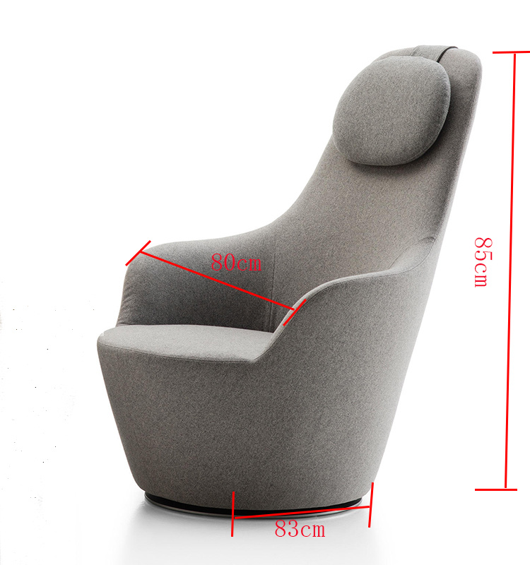 2018 Wooden Base High Back Hotel Living Room Furniture Armchair