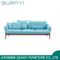 Blue Simple Popular Living Room Sofa Modern Home Furniture with Fabric Cover Sofa
