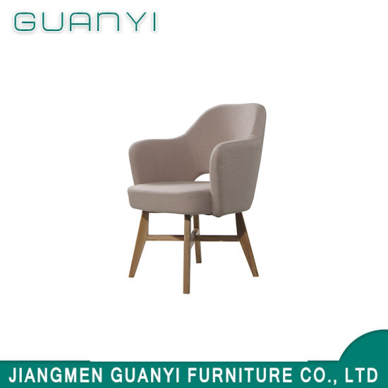 Hot Sale Dining Room Furniture Simple Wooden PU Living Chair