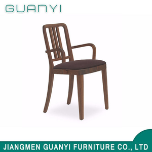 2018 Modern Wooden with Armrest Restaurant Furniture Dining Chair