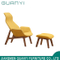 2019 Modern Wooden Furniture Leisure Chair with Stools