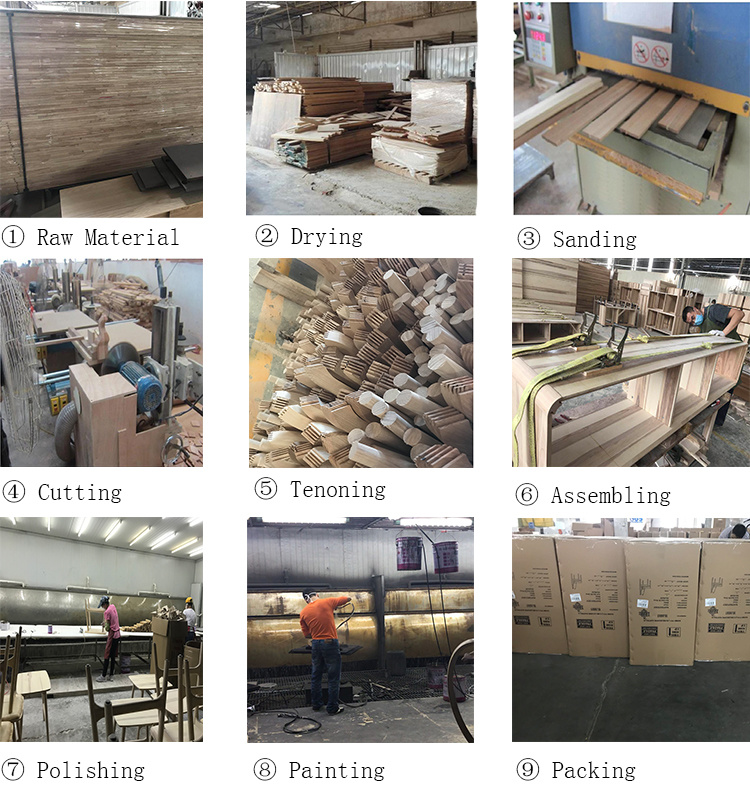 2019 Modern Wooden Furniture Restaurant Sets Hotel Table