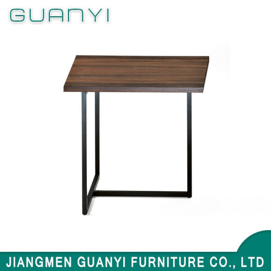 2019 Modern Metal Base Wooden Furniture Cafe Table