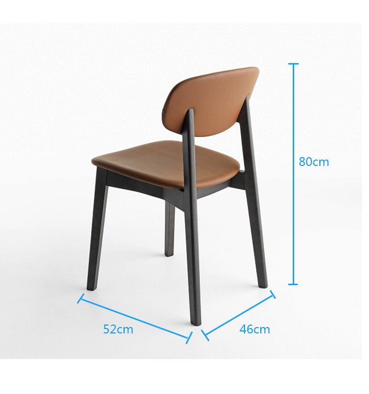 Classic Design PU Seat Home Leisure Restaurant Dining Chair