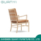 Top Quality Ash Wood Leisure Chair Fabric Seat Chair for Home Furniture