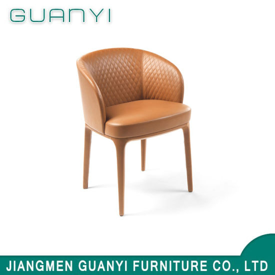 Medieval Style PU Leather Home Armchair Restaurant Chair