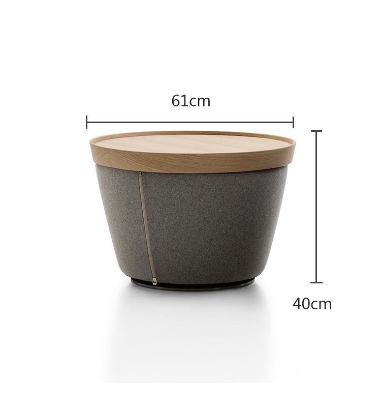 2019 Modern Wooden Furniture Round Restaurant Coffee Table